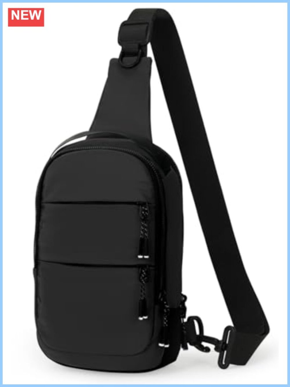 Small Crossbody Bag Mini Sling Bag Lightweight Nylon Chest Bag Hiking Travel